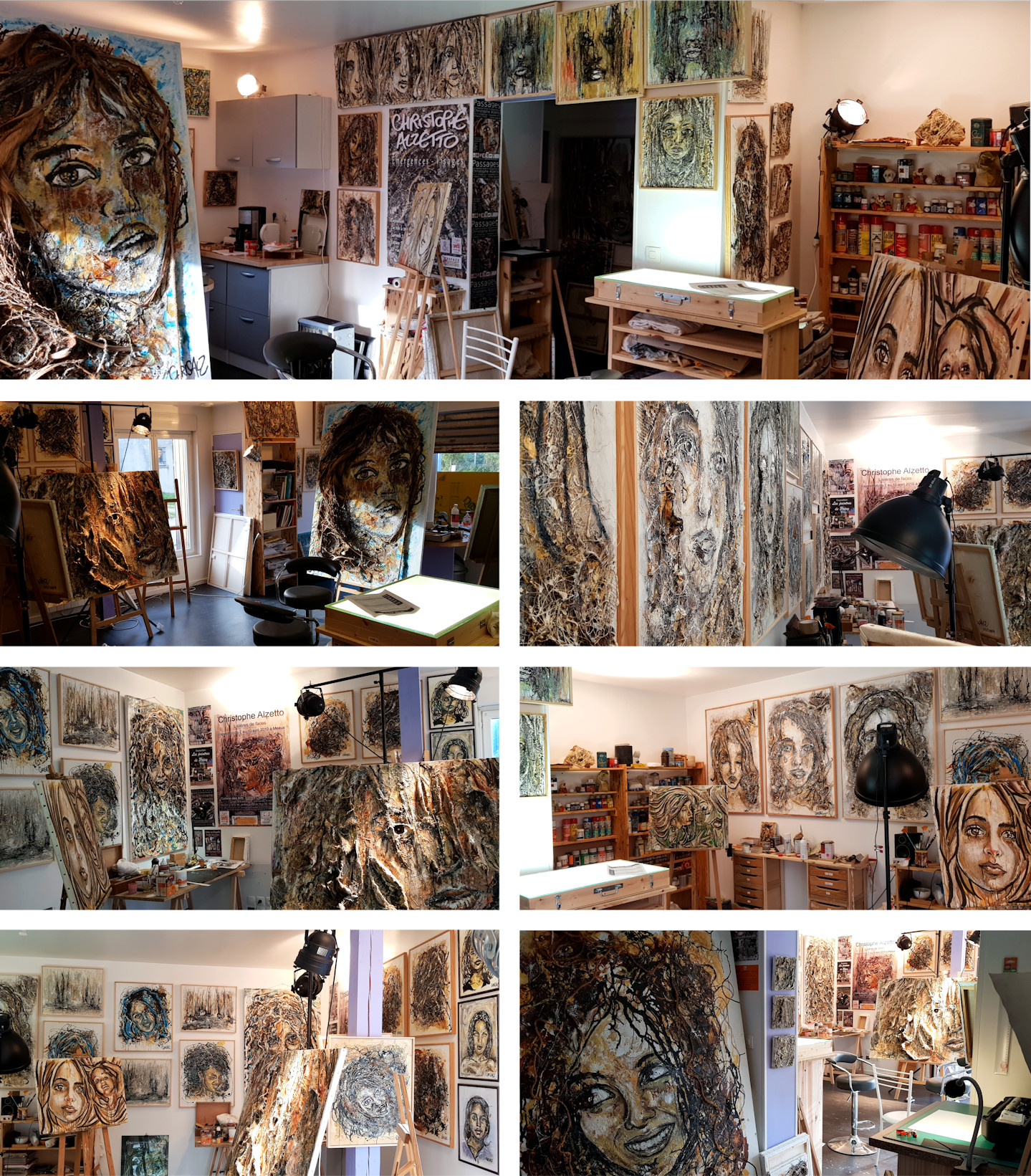 atelier d'artiste,atelier peinture,77,sept-sorts,Christophe Alzetto, ChrisAlz, Octobre 2017