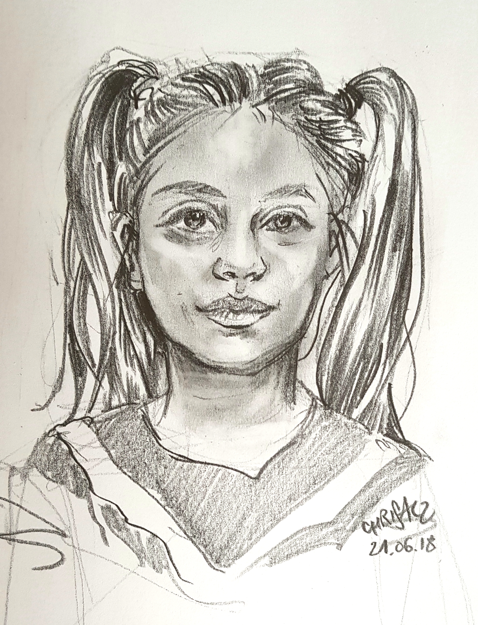 portrait, enfant, christophe alzetto,artiste,,mine de plomb,77, ChrisAlz, decembre 2017
